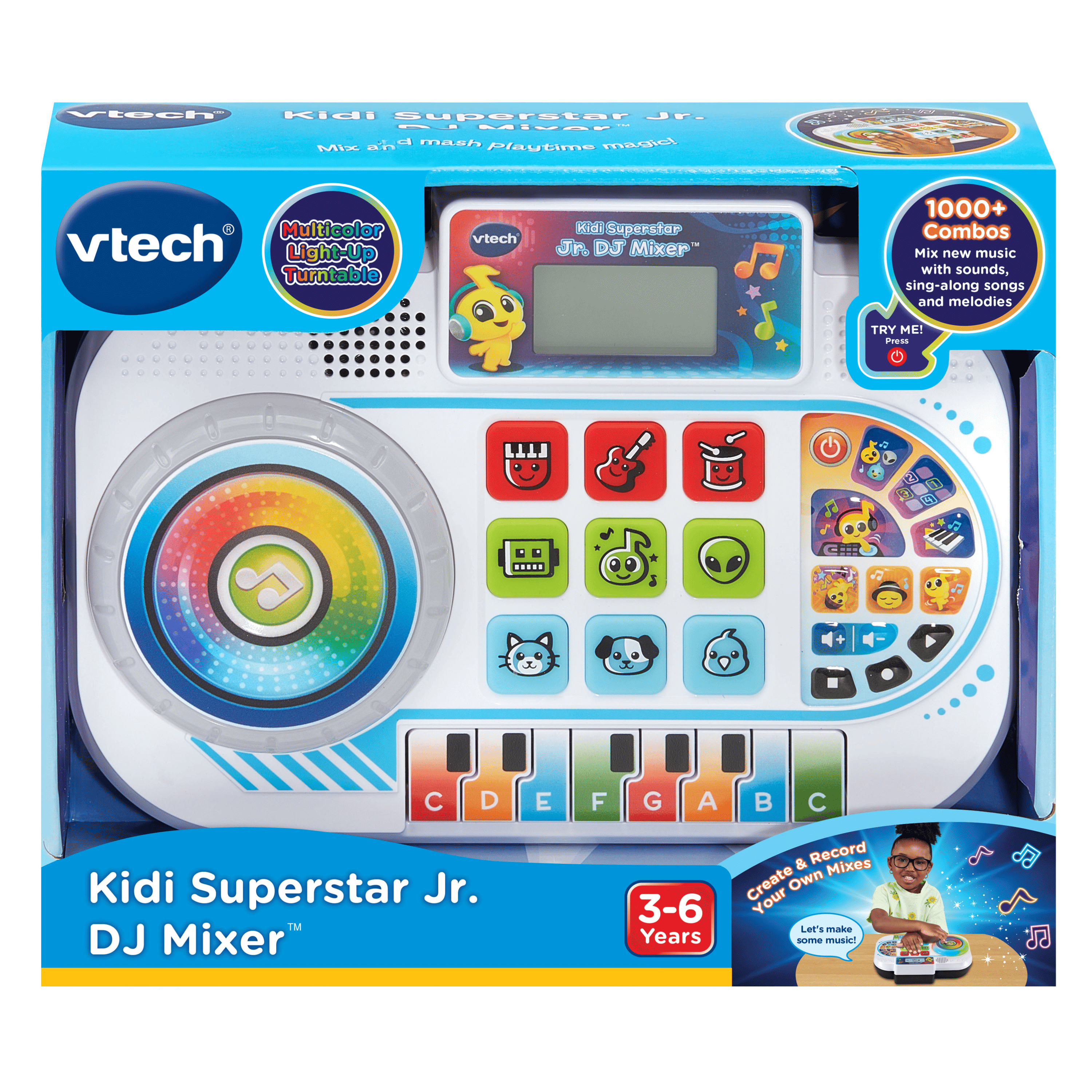 VTech® Kidi Superstar Jr. DJ Mixer™ - English Version, 3-6 Years