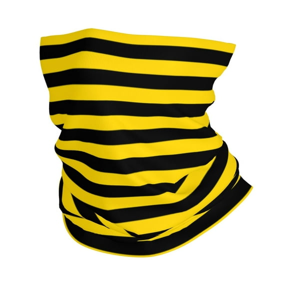 Neck Gaiter Face Mask Men Women Bumblebee Stripes Seamless Bandana Face Cover Scarf Mask Balaclava Headband