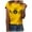 Yellow, variant on Fesfesfes Workout Toos Valentine's Day Fashion Woman Causal Round-Neck Printing Blouse Short Sleeve T-Shirt Tops Tank Top Women 4(S)