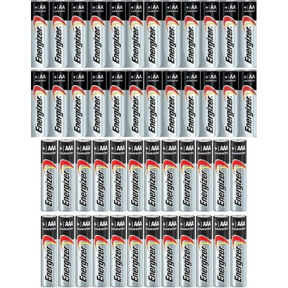 COMBO 24x AA   24x AAA Energizer Max Alkaline E91/E92 Batteries Made in USA Exp. 2023 or later