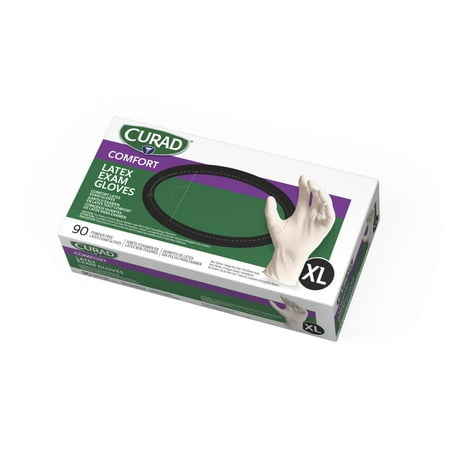

Curad Exam Gloves Latex 100ct Size XL
