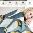 thumbnail image 3 of BCIIG Penguin Blanket for Adults Kids, Flannel Penguin Blankets Gifts, Penguin Throw Blanket for Sofa Couch Bed Living Room Soft Warm Cozy Penguin Decor  40x50in, 3 of 6