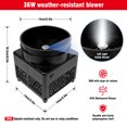 thumbnail image 4 of 6FT Snowman Inflatable Tube Man with Weather-Resistant Blower (5.5'' Diameter) and Built-in LED - Wacky Waving Dancing Guy for Business Advertising Promotion, 4 of 7