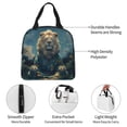 thumbnail image 2 of Kdxio Starry Sky Meditating Lion Print Insulated Lunch Bag,Reusable Tote Lunch Box for Women Men,Leakproof Cooler Lunch Bags for Work Office Travel Picnic, 2 of 6