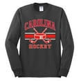 thumbnail image 2 of Wild Bobby City of Carolina Hockey Fantasy Fan Sports Men's Long Sleeve Shirt, Charcoal, Large, 2 of 5