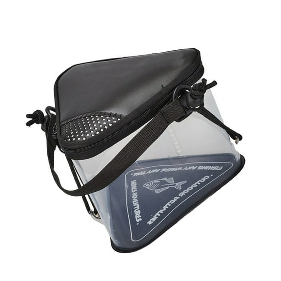 Triangle Live Baits Container Portable Water Pail Minnow Bucket with Net Lid