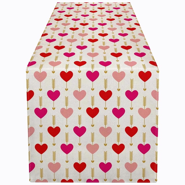 Valentines Day Decoration Colorful Love Table Flag Valentine's Day Restaurant Living Room Table Decoration Wedding Anniversary Atmosphere Decoration Available In Four Sizes
