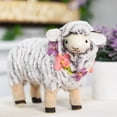 thumbnail image 1 of Northlight Sheep Wearing Flower Necklace Easter Decoration - 8", 1 of 6