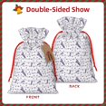 thumbnail image 2 of Xecao Lavender Flowers Print Burlap Gift Bags with Drawstring and Gift Tags, Gift Bags, Burlap Bags, Jute Bags for Party, Christmas, DIY Craft Bags-Medium, 2 of 9