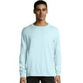 thumbnail image 1 of Hanes Mens ComfortWash Garment Dyed Long Sleeve Tee, L, Soothing Blue, 1 of 1