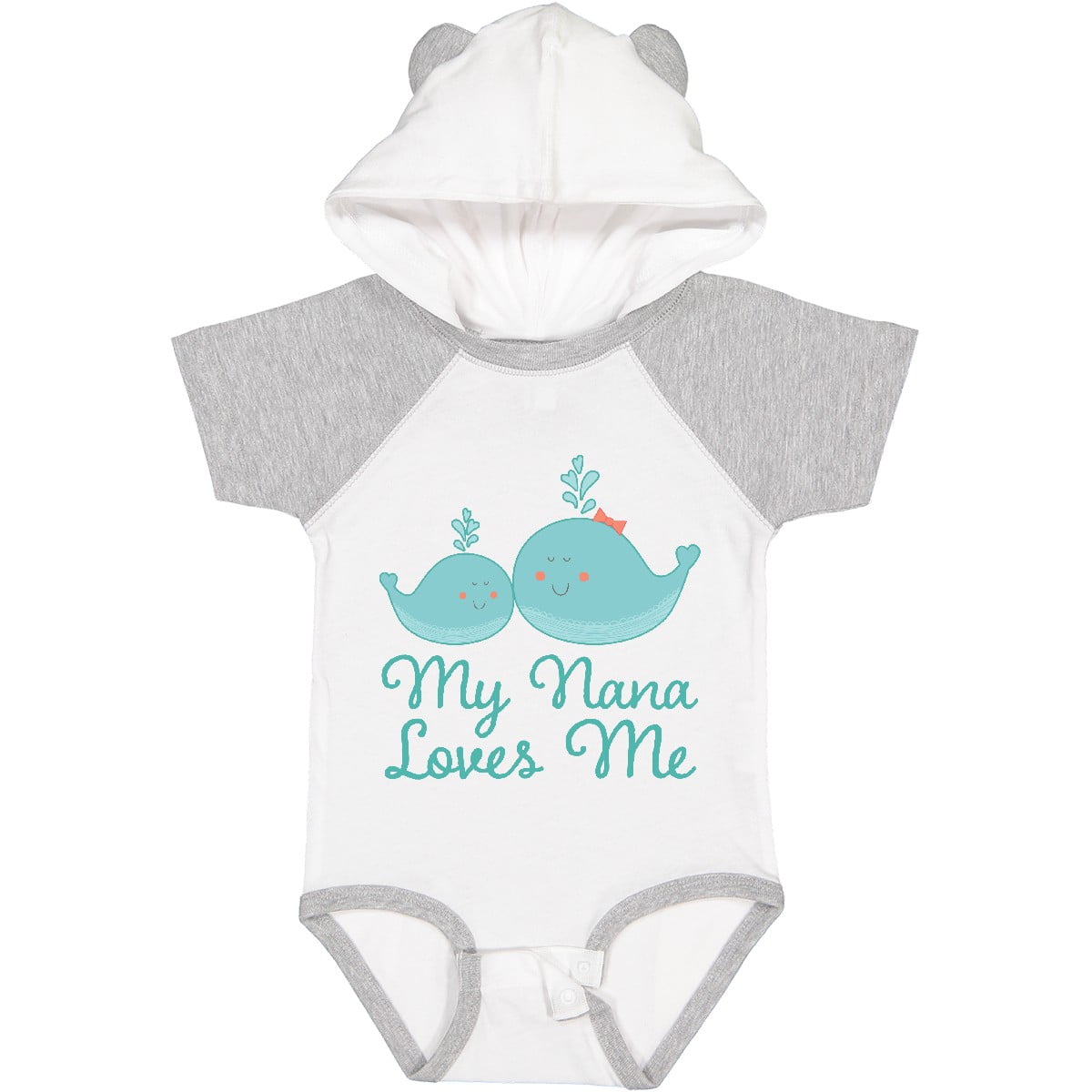 Inktastic My Nana Loves Me Boys or Girls Baby Bodysuit