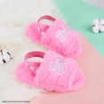 thumbnail image 3 of Pantuflas Barbie para Niñas de Peluche Rosa Talla 12.5 US, 3 of 6