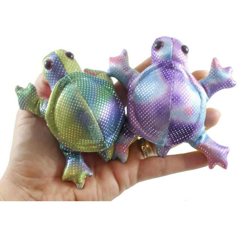 Set of 2 RANDOM Colors - Turtle Sand Filled Animal Toy - Heavy