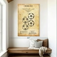 thumbnail image 2 of Elephant Stock Vintage Soccer Ball Patent Wall Art - Vertical Canvas Wall Art - Hallway Wall Decor - Patent Canvas - Yellow And Black Decor - 34" x 51", 2 of 8