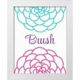 thumbnail image 1 of Robinson, Tamara 12x14 White Modern Wood Framed Museum Art Print Titled - Brush Flower, 1 of 4