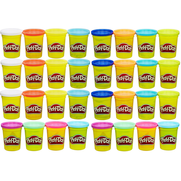 Play-Doh 4-Pack of Colors Gift Set Bundle (32 Cans-128 Oz) - Walmart.com - Walmart.com