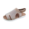 thumbnail image 3 of Willtoo Womens Open Toe Platform Sandals Mesh Hollow Non Slip Elastic Ankle Strappy Comfortable Cushion Wedge Beach Orthopedic Sandals, 3 of 5