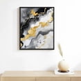 thumbnail image 2 of COMIO Black and Gold Marble Canvas Wall Art Abstract Marble Painting Abstract Black and White Canvas Prints for Living Room Decor Gray and Gold Marble Wall Art Marble Texture Picture, 2 of 4