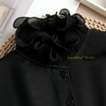 thumbnail image 5 of LoudSung Fake Collar Detachable Half Shirt Blouse False Sleeves Wrist Cuffs Set Elegant Ruffle Design for Women Girls, 5 of 5