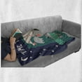thumbnail image 6 of Cartoon Soft Flannel Fleece Throw Blanket, Scandinavian Design Koala Bear Sleeping in the Bed Time to Sleep Night Text, Cozy Plush for Indoor and Outdoor Use, 50" x 70", Multicolor, by Ambesonne, 6 of 6