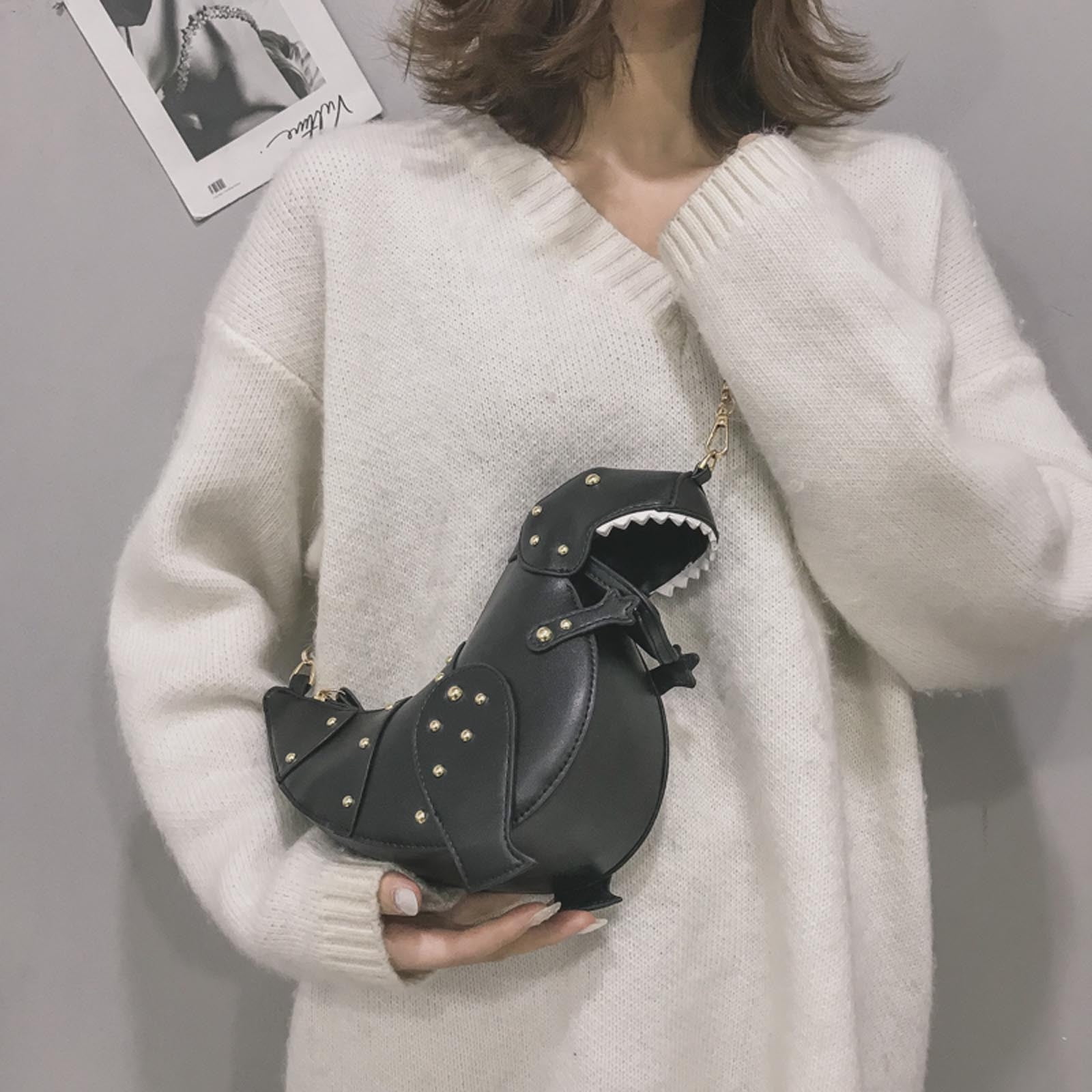 Zanvin Female Dinosaur Messenger Bag Fashion Color Cute Animals Women s Shoulder Handbag Sale Bags Accessories Gifts For Women black Black 11.02 7.0