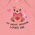 thumbnail image 4 of Inktastic My Great Grandpa Loves me- bear and hearts Boys or Girls Baby Bodysuit, 4 of 5
