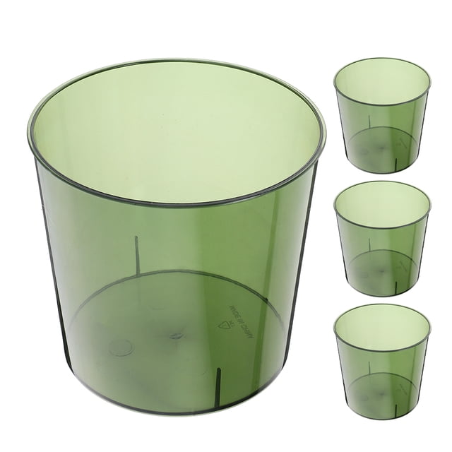 unbranded 4Ud De Basura Transparente Plástico Resistente Para Hogar Moderno Y Multifuncional