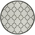 thumbnail image 2 of Safavieh Linden Ognena Geometric Indoor/Outdoor Area Rug, Light Gray/Charcoal, 6'7" x 6'7" Round, 2 of 10