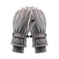 thumbnail image 5 of Guantes de esquí al aire libre para mujer, guantes de algodón para deportes de ciclismo, cálidos, resistentes al viento, impermeables, con pantalla táctil, invierno, otoño e invierno, 5 of 5