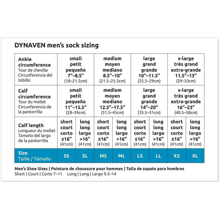 Sigvaris 15-20 mmHg Mens Access Calf High Compression Socks, Black -  Large-Long 