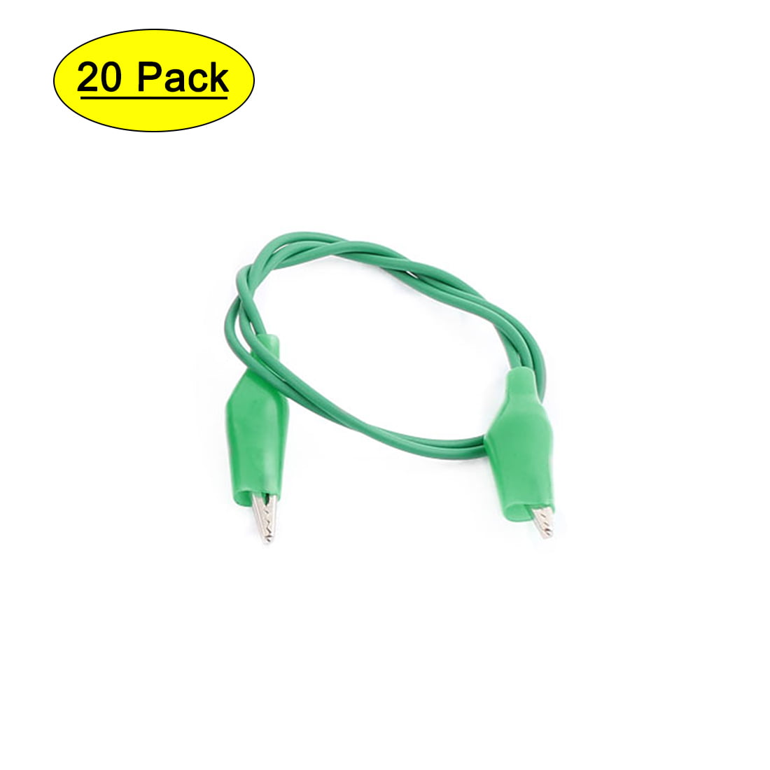 20 PCS Crocodile Clip Cable Alligator Jumper Electrical Lead Wire Double-ended 
