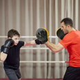 thumbnail image 2 of Juego de guantes de boxeo con almohadilla de boxeo, equipo de entrenamiento de boxeo para jóvenes, kit de boxeo, equipo de boxeo de cuero de PU para la práctica de artes marciales de niños, juego de d, 2 of 5