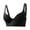 Black, variant on Women's Steel Ring Bra with Widening Shoulder Straps and Gathering Design for Everyday Wear Date Nights Light Exercise Travel Sleep or Casual Layering Complexion 80C