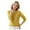 Yellow, variant on Women's Round Neck Pullover Sweater Solid Color Long Sleeves