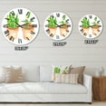 thumbnail image 4 of Designart 'Sansevieria & Ficus Indoor Green Home House Plants' Traditional Wall Clock, 4 of 5