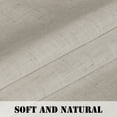 thumbnail image 5 of H.VERSAILTEX Linen Sheer Curtains 2 Panel Sets 84 Inch Long - Semi Transparent Privacy Sheer Curtains for Bedroom, Angora, 52 x 84 Inch, 5 of 7