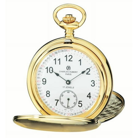 Charles-Hubert Paris Men's 3907-GRR Classic Collection Pocket Watch