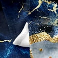 thumbnail image 3 of Marble Fleece Blanket Throw Size Gold Glitter Geometric Lines Flannel Blanket Navy Blue Marble Texture Throw Blanket for Kids Boys Girls Abstract Fluid Ink Magma Artwork Plush Blanket All Season Soft, 3 of 6