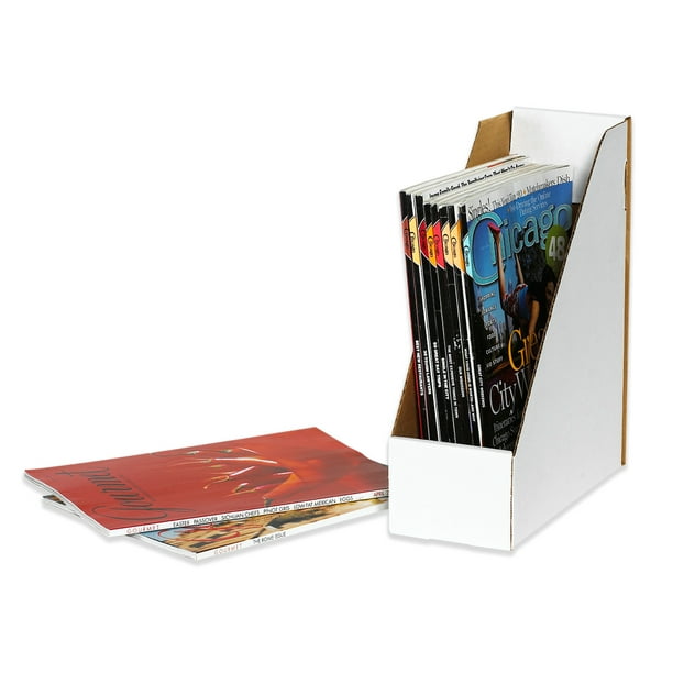 Box Partners Magazine File Boxes White 50/Bundle MDIS105