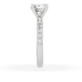 thumbnail image 5 of Unique Moments 2 Ct Diamond Solitaire With Accents Cushion Engagement Ring 10k White Gold, 5 of 6