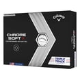 thumbnail image 1 of Pelotas de golf Callaway Chrome Soft X 2022 Triple Track blancas, 1 of 5