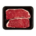 New York Strip Steak, Choice Angus Beef, 2 per Tray, 1.25 - 1.50 lb