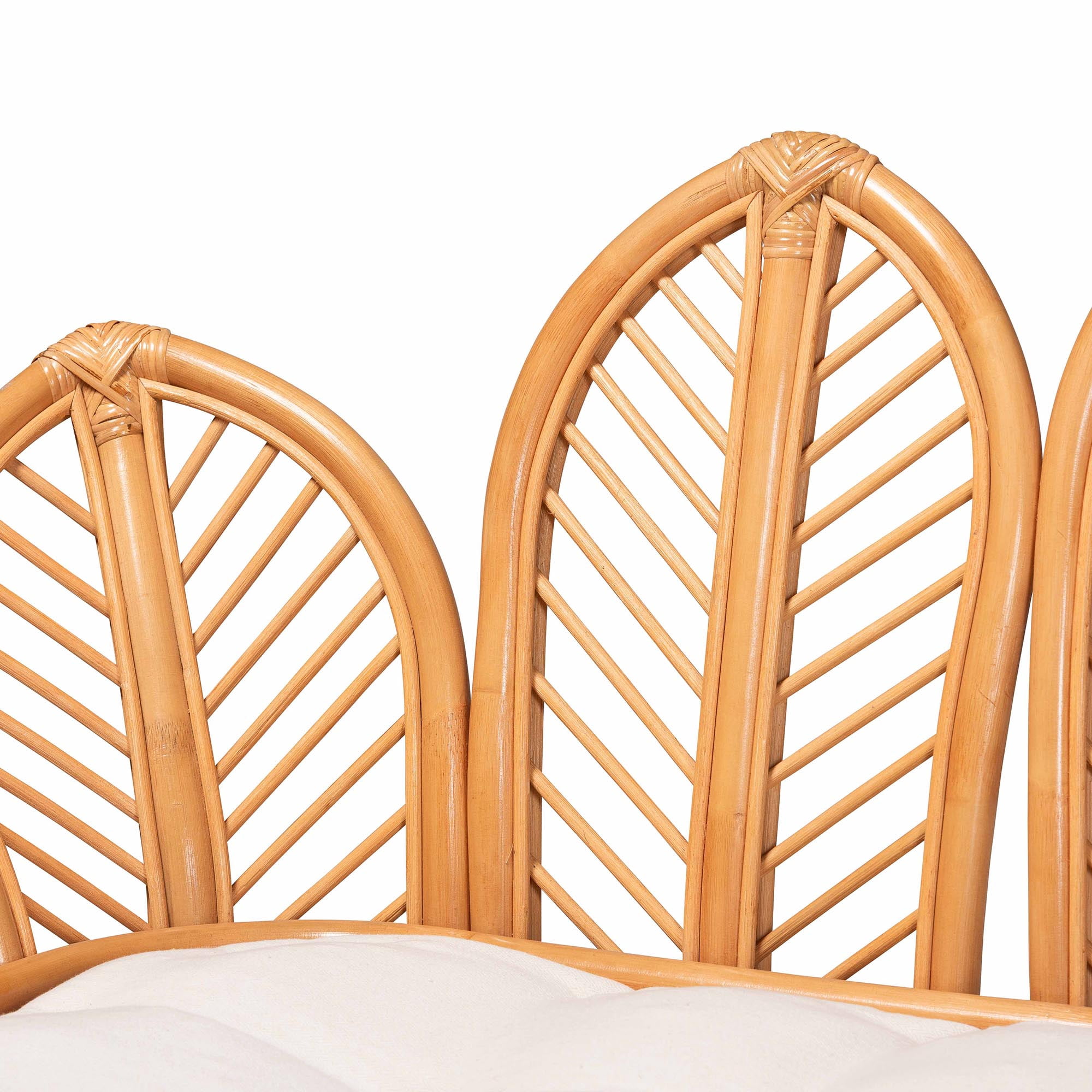 Bali & Pari Loften Open Work Frame Boho Twin Size Daybed Light Honey