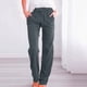 thumbnail image 2 of Pantalones de mujer de cintura alta y pierna ancha con cordón elástico - Poliéster, estilo informal, bolsillos - S-XXL, 2 of 5