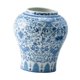 thumbnail image 2 of Jarrón de cerámica para flores, jarrón de porcelana azul y blanca, organizador de flores, soporte para plantas Azul claro, 2 of 9