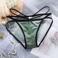 thumbnail image 3 of Bragas de encaje sexys para mujer, lencería de cintura baja, bragas finas de malla transpirable, ropa interior íntima femenina sin costuras, 3 of 5