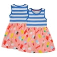 thumbnail image 4 of Qudderr Robe d'Été Sans Manches pour Filles 2-7T Robe Princesse Décontractée Imprimée en Coton pour Tout-Petits Enfants, 4 of 9
