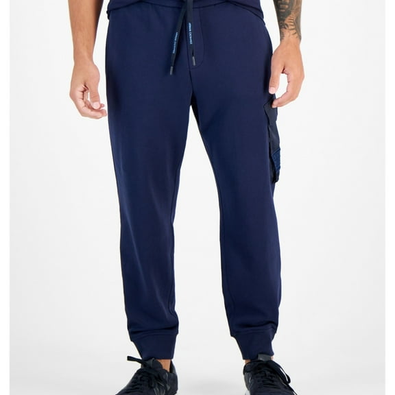 Armani Mens Knit Cargo Casual Jogger Pants, Blue, XX-Large