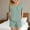 Mint Green, variant on IROINNID Women V Neck Short Sleeve Two Piece Pajama Set Home Sleepwear Soft Home Pants with Pockets Casual Summer Nightwear Stretchy Printed Sleep Shorts for Women's(Army Green,L)