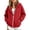 08-Red, variant on Yutgune Kids Zip Up Hoodie for Boys Girls, Full Zip Long Sleeve Hooded Sweatshirt Jacket with Pocket, Casual Fall Outerwear